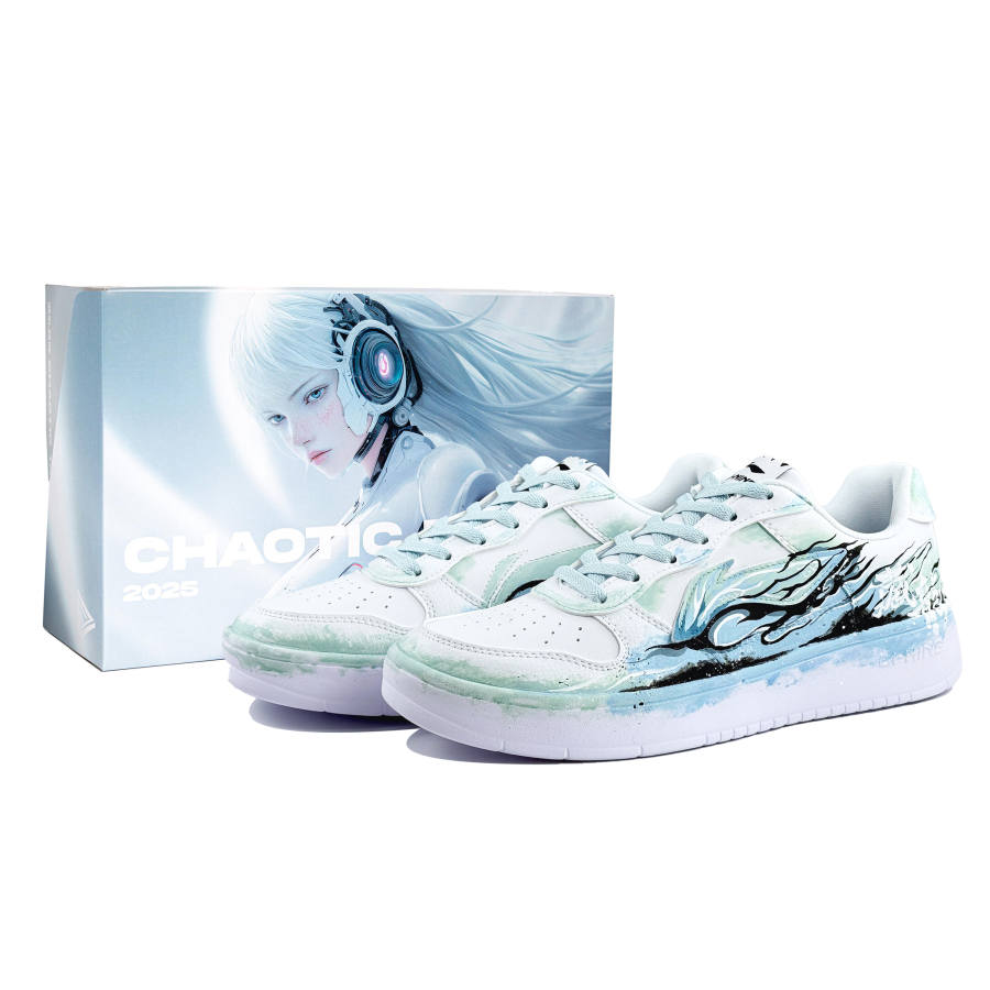Li-Ning Li Ning Floating Boat Abrasion Resistant Lightweight Wear resistant And Lightweight Low top Skateboard Shoes Men's Teal