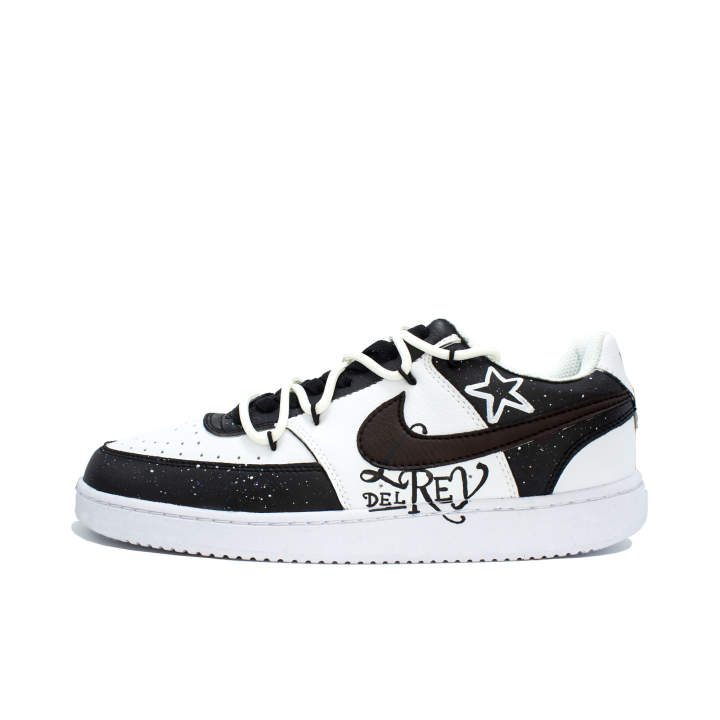 Nike Nike Court Vision Skateboard Shoes Unisex Low Top Black/White