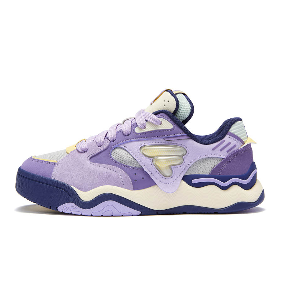 FILA FUSION x Pigalle Kick 2.0 Low top Skateboard Shoes Women's Purple Gray