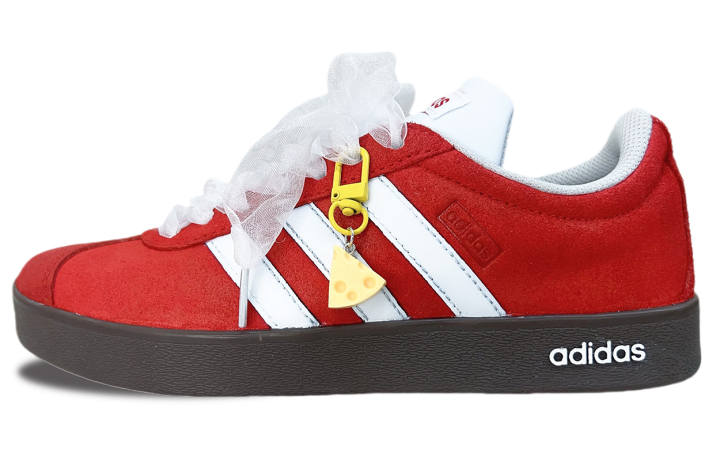 Adidas Adidas Coverage Slip Resistant Low top Skateboard Shoes Unisex Red