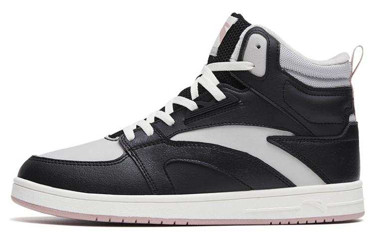 Anta Fleece lined Thermal Slip Resistant High top Skateboard Shoes Women's Black