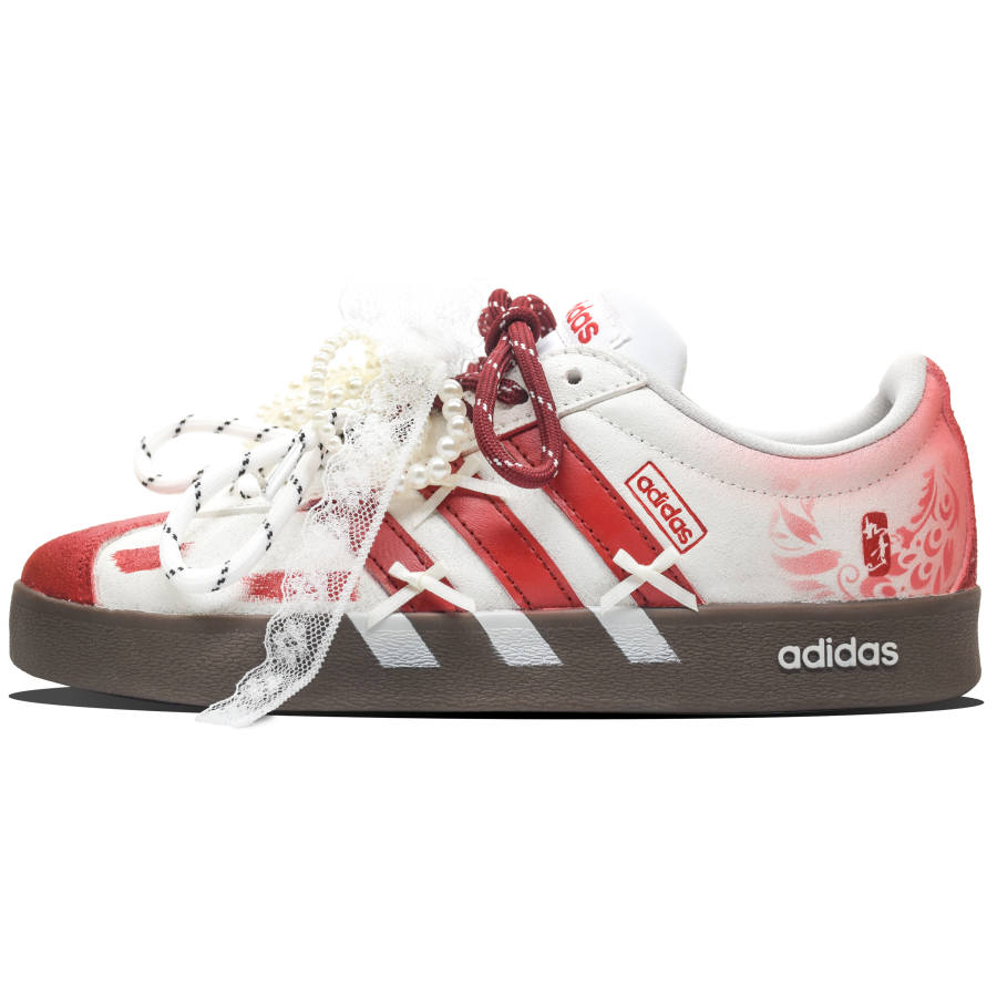 Adidas Adidas VL COURT 2.0 Skateboard Shoes Unisex Low Top Purple