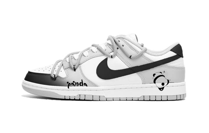 Nike Nike Dunk Cow Leather Slip Resistant Cushioning Abrasion Resistant Lightweight Low top Skateboard Shoes Men's White