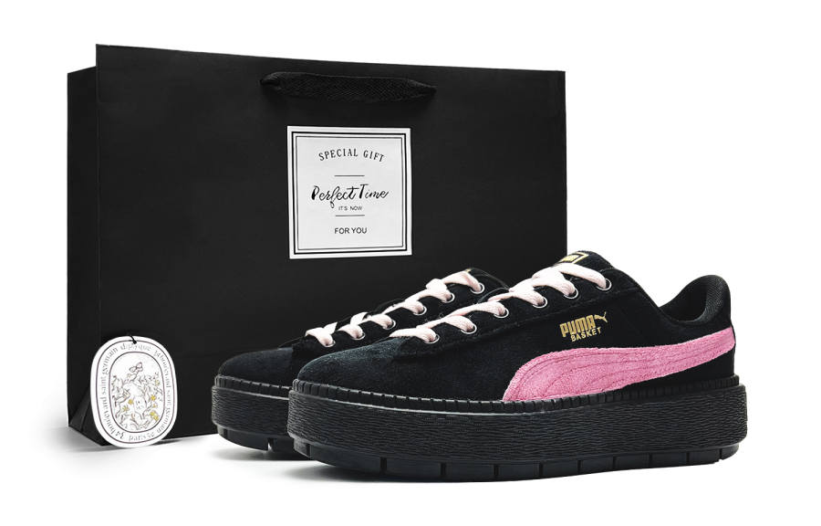 PUMA Platform Trace Outdoor Outfit Low top Skateboard Shoes Women's Pink