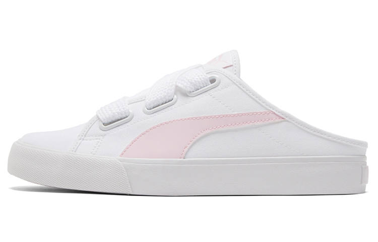 PUMA Bari Mule Ribbon Casual Skateboarding Shoes White Pink Women's