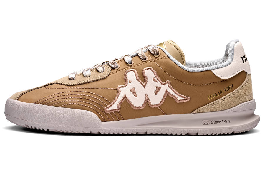 Kappa Slip Resistant Abrasion Resistant Slip Resistant Abrasion Resistant Low top Skateboard Shoes Unisex Brown