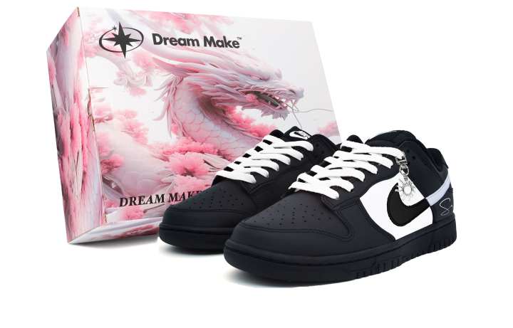 Nike Nike Dunk Daisy Smile Abrasion Resistant Abrasion Resistant Low top Skateboard Shoes Unisex