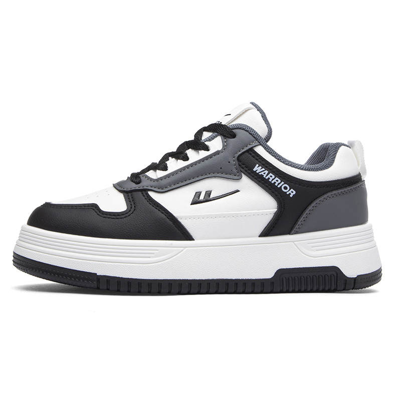 WARRIOR Warrior Low top Skateboard Shoes Unisex White Black Gray