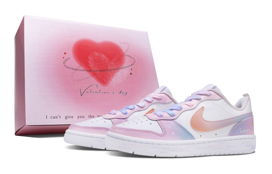 Nike Nike Court Borough 2 Sweetheart Honey Low top Skateboard Shoes Women's Pink Purple