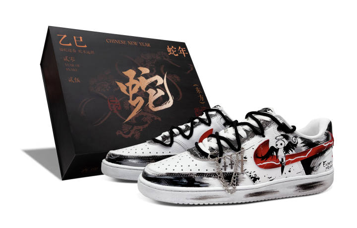 Nike Nike Court Vision 1 Artificial Leather Abrasion Resistant Low top Skateboard Shoes Unisex Black Red