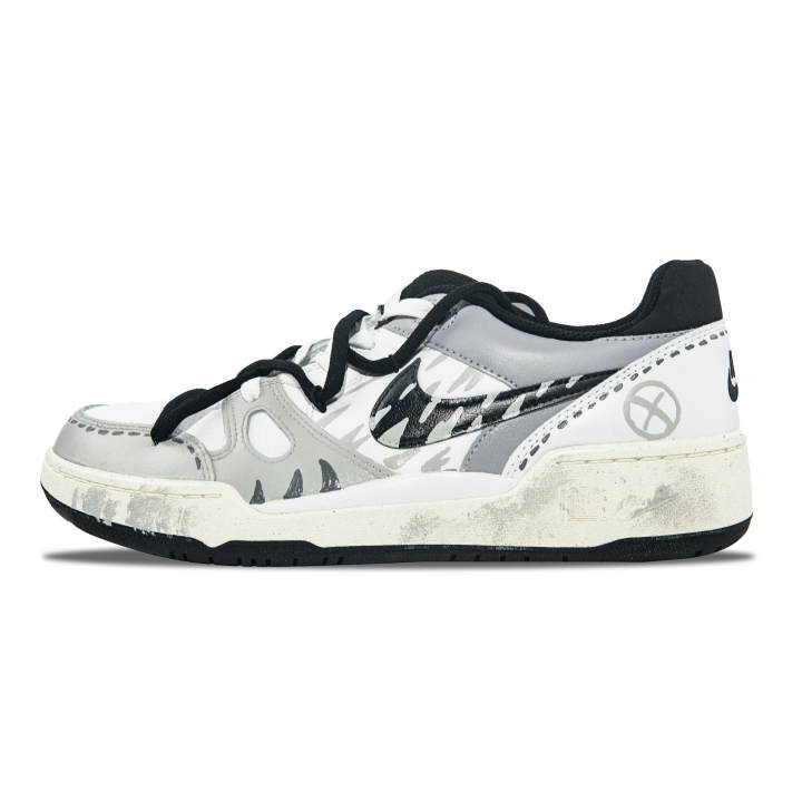 Nike Nike Full Force Cushioning, Wear Resistant Low top Skateboard Shoes Men's Black White Gray
