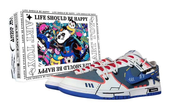 Nike Nike Dunk Low Fairyland, Genesis, Special Packaging Cushioning, Wear Resistant Low top Skateboard Shoes Men's Blue