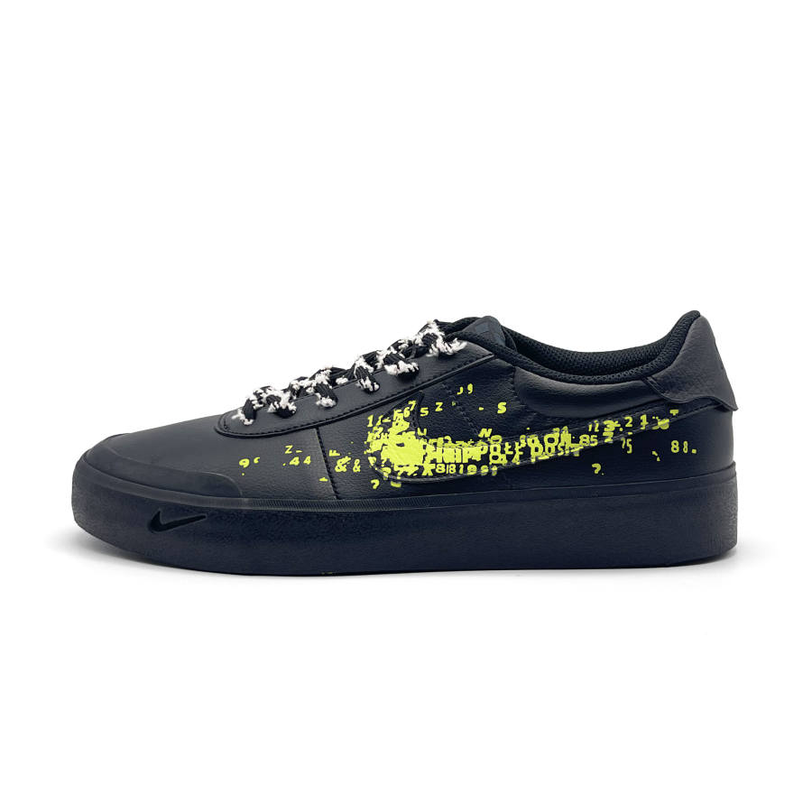 Nike Nike Court Shot Abrasion Resistant Low top Skateboard Shoes Men's Yellow Black