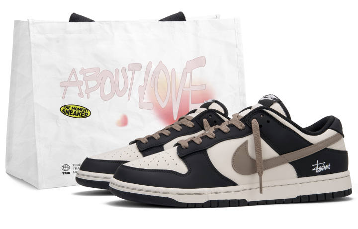 Nike Nike Dunk Cocoa Tail Low top Skateboard Shoes Unisex Black White Brown