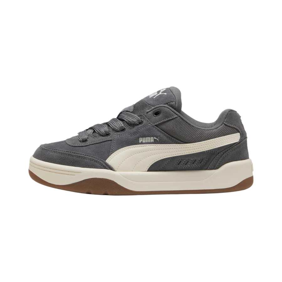 PUMA Park Lifestyle SK8 Wear resistant And Lightweight Low top Skateboard Shoes Unisex Gray