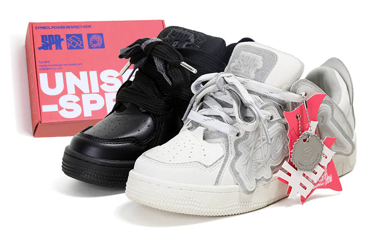 ADCDAVINCI Da Vinci, Mismatched, Puffy Shoes Baby's Breath Height Increasing Height Increasing Low top Skateboard Shoes