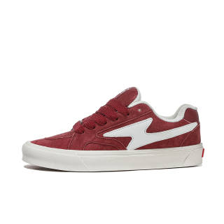 HOMDOON Coverage Abrasion Resistant Low top Skateboard Shoes Unisex Red White