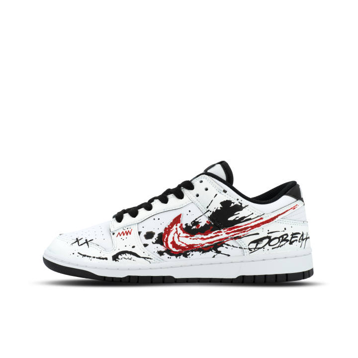 Nike Nike Dunk Trick or Treating XJDD Scarlet Ink Shadow Low top Skateboard Shoes Unisex White Red
