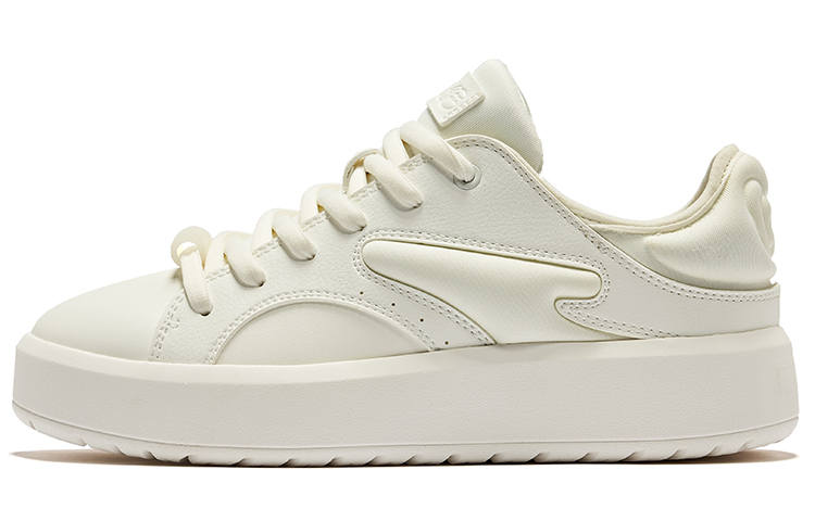 Erke Cream Puff 1.0 Slip Resistant Abrasion Resistant Low top Skateboard Shoes Women's Microcrystal White