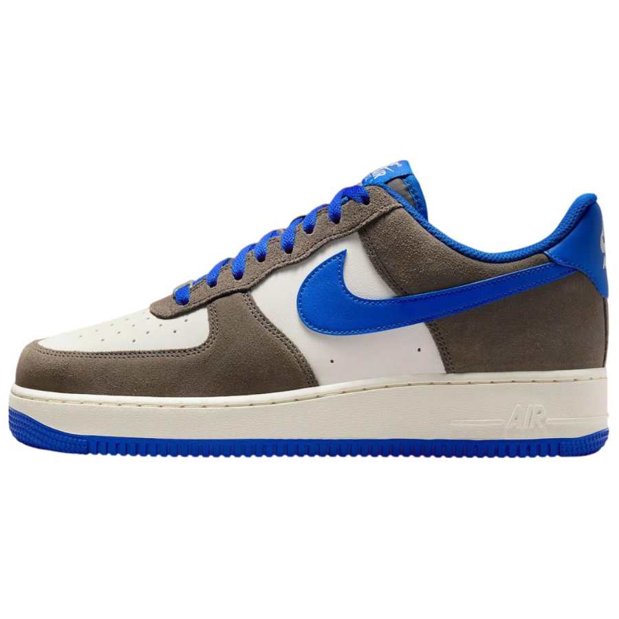 Nike Nike Air Force 1 Abrasion Resistant Low top Skateboard Shoes Men's Gray Blue