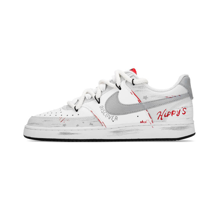 Nike Nike Court Vision 1 Lunar Post, Happiness American Low top Skateboard Shoes Men's Gray