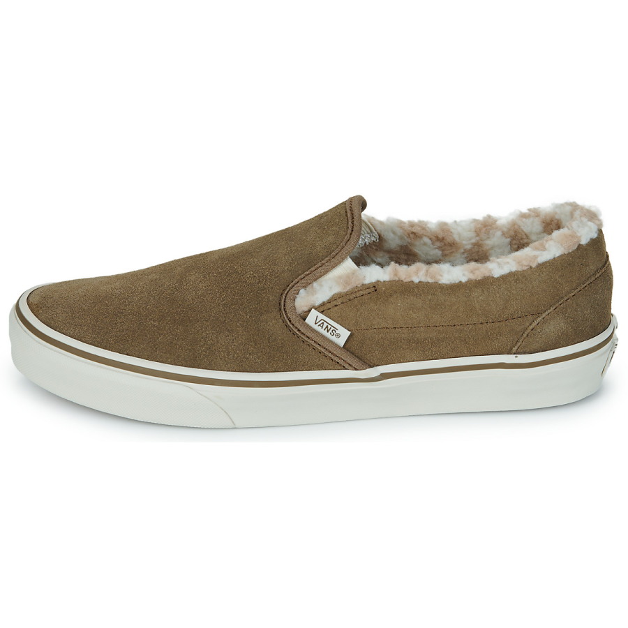 Vans Slip on Thermal Low top Skateboard Shoes Women's Brown
