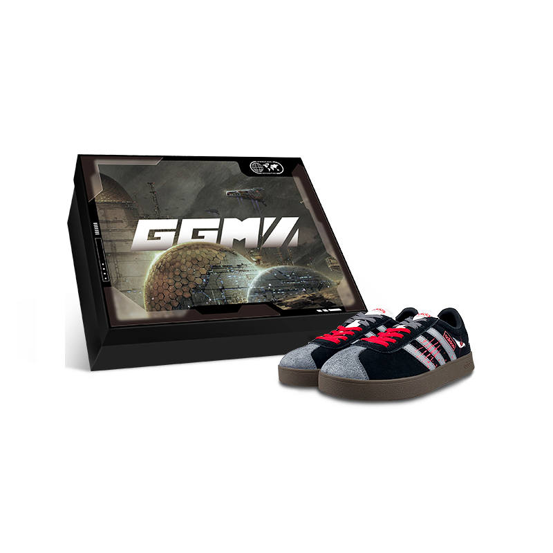 Adidas Neo VL Court 2.0 Slip Resistant Low top Skateboard Shoes Unisex Black Red