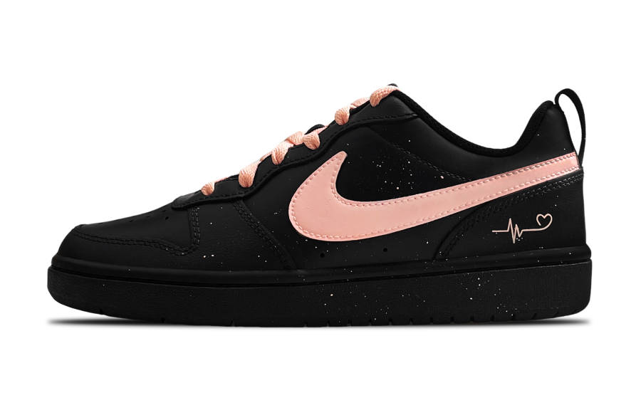 Nike Nike Court Borough 2 Low top Skateboard Shoes GS Black Pink