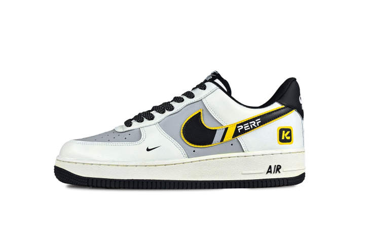 Nike Nike Air Force 1 Xiaomi Amusement Park Abrasion Resistant Low top Skateboard Shoes Unisex Black White Gray