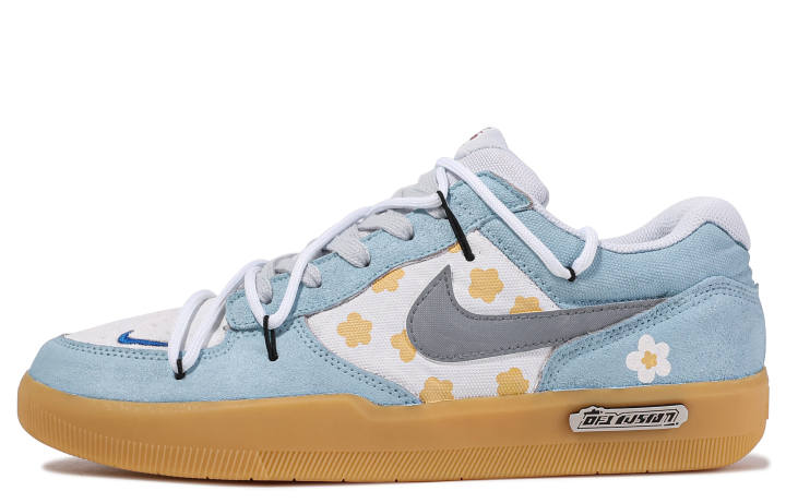 Nike Nike SB Force 58 Low top Skateboard Shoes Unisex Blue White Yellow