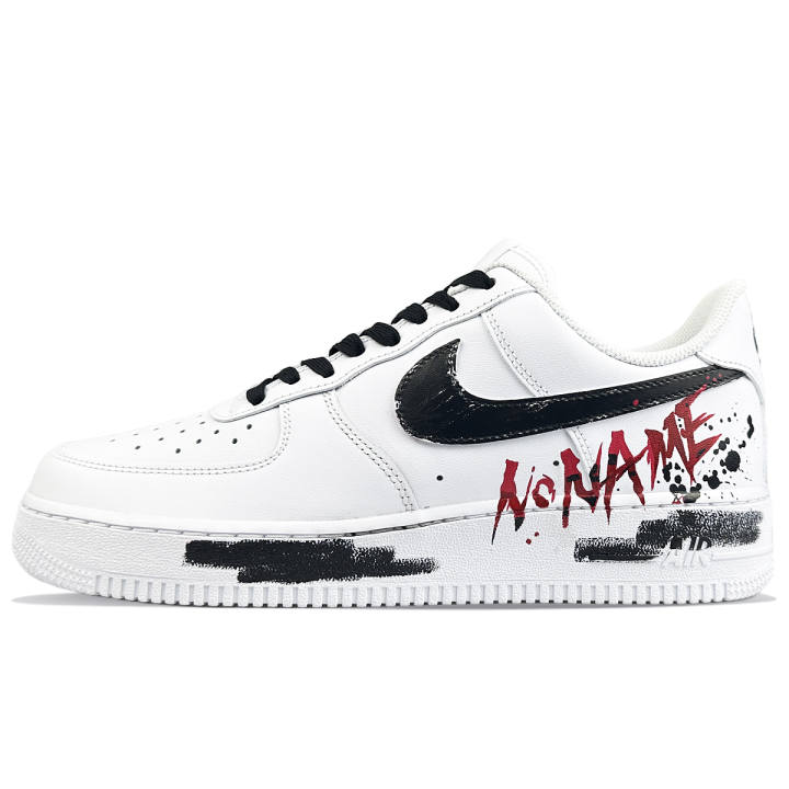 Nike Nike Air Force 1 Slip Resistant Slip Resistant Low top Skateboard Shoes Unisex White Black Red