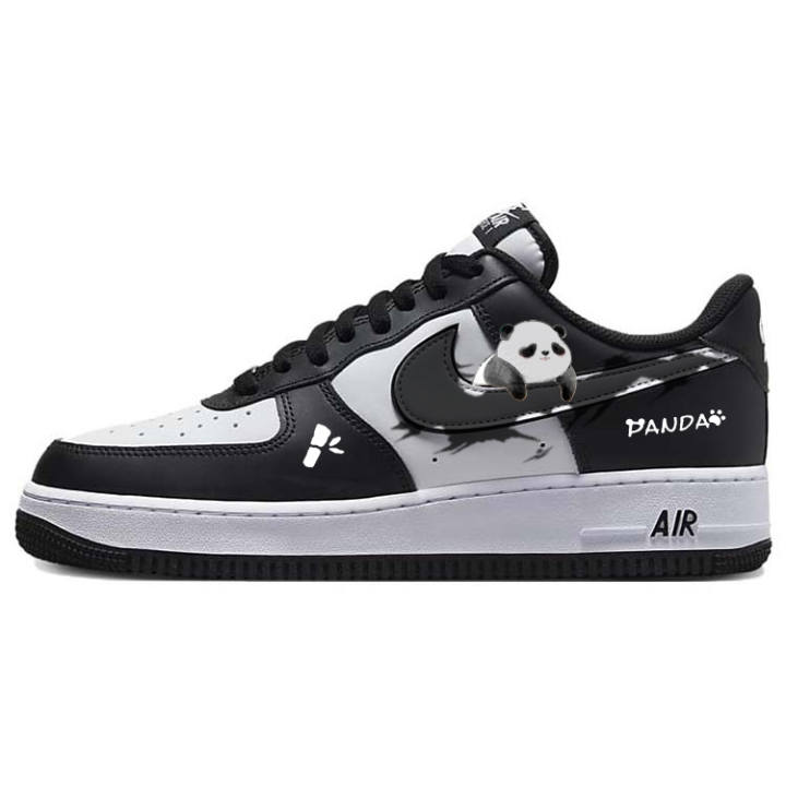 Nike Nike Air Force 1 Slip Resistant, Abrasion Resistant, Lightweight Low top Skateboard Shoes Unisex Black White