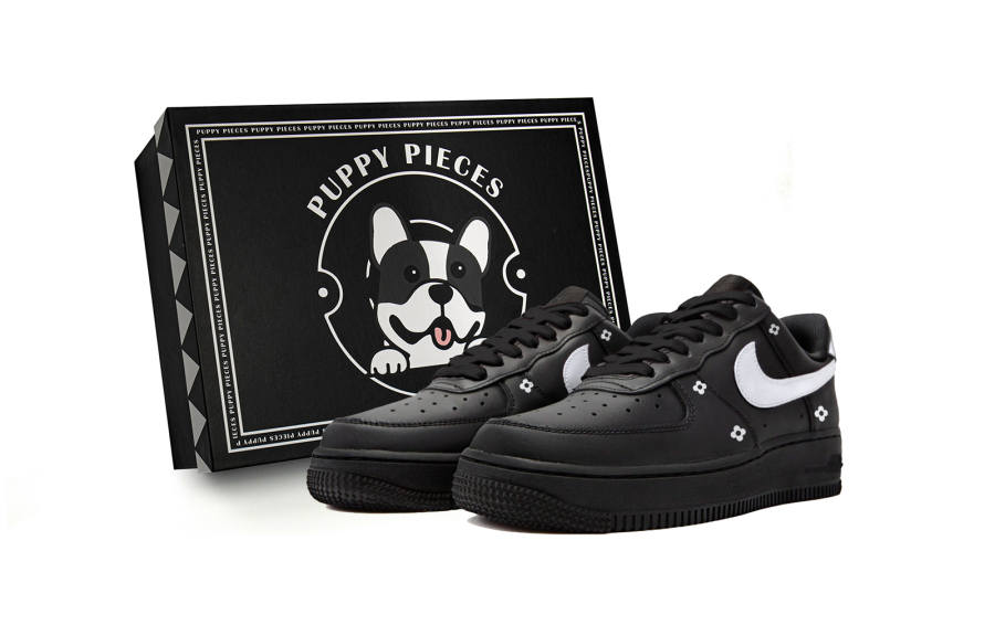 Nike Nike Air Force 1 Tianxing Panda, Special Shoe Box Slip Resistant Low top Skateboard Shoes Women's Black White