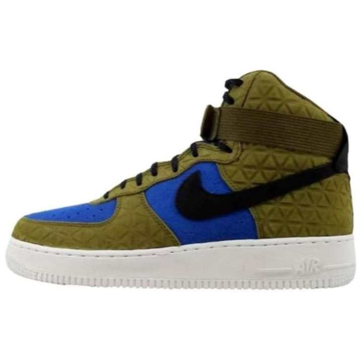 Nike Nike Air Force 1 Hi Premium Suede Olive Flak/Black Midnight Turquoise Women's