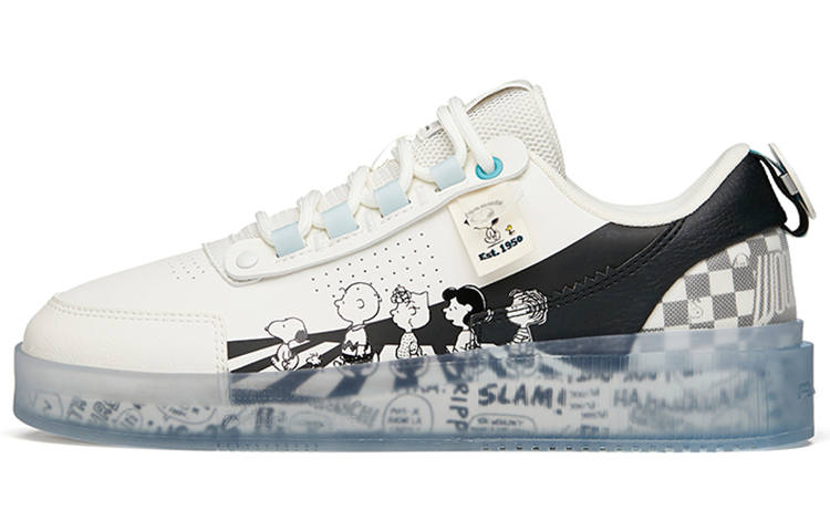 ANTA SNOOPY x Anta Abrasion Resistant Breathable Low top Skateboard Shoes Men's White