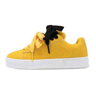 DINGGU Wear resistant And Lightweight Low top Skateboard Shoes Women's Yellow