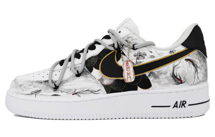 Nike Nike Air Force 1 Low top Skateboard Shoes Women's Black White