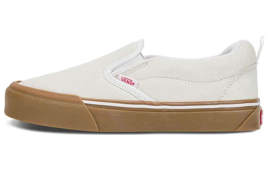 Vans Knu Slip Knu Slip Abrasion Resistant Low top Skateboard Shoes Unisex White