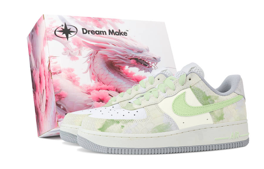 Nike Nike Air Force 1 Skateboard Shoes Women's Low Top Green/White
