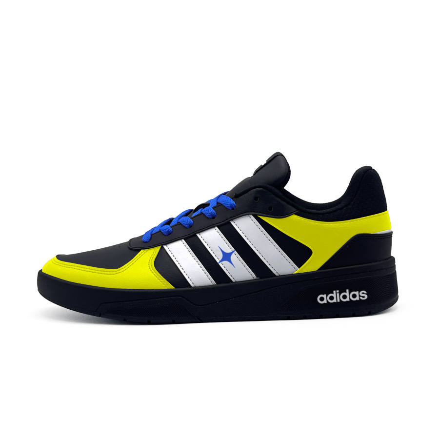Adidas Neo Courtbeat Night Lightning Abrasion Resistant Low top Skateboard Shoes Unisex Yellow Black