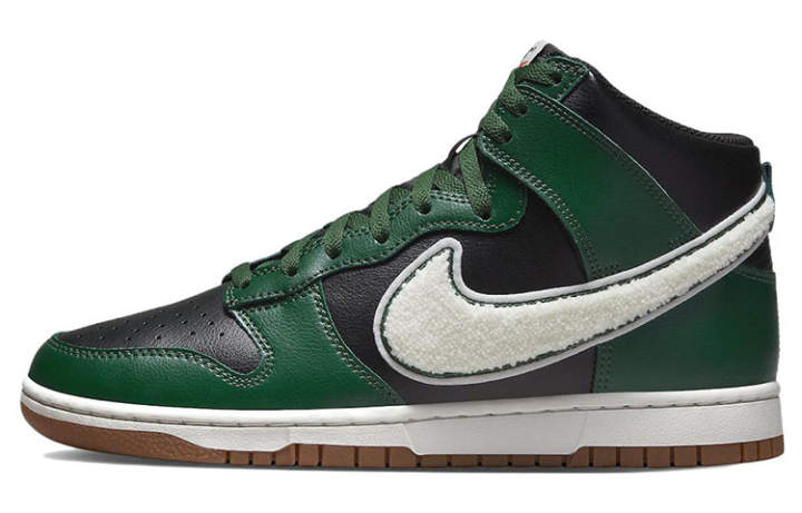 Nike Nike Dunk High Chenille Swoosh Black Green