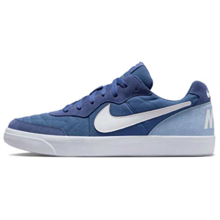 Nike Nike Tiempo Abrasion Resistant Abrasion Resistant Low top Skateboard Shoes Men's Blue White