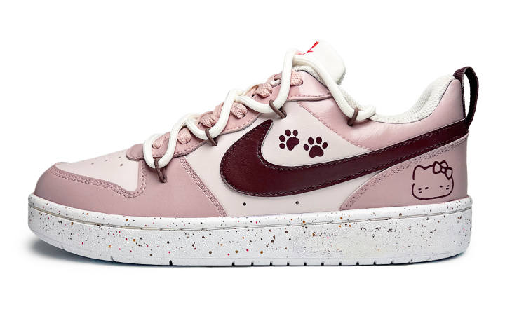 Nike Nike Court Borough Cute Kitten Low top Skateboard Shoes GS Pink