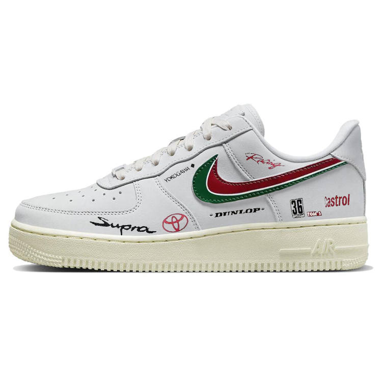 Nike Nike Air Force 1 Skateboard Shoes Women's Low Top White/Red/Green
