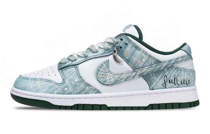 Nike Nike Dunk Firefly Forest Slip Resistant Slip Resistant Low top Skateboard Shoes Unisex Cyan