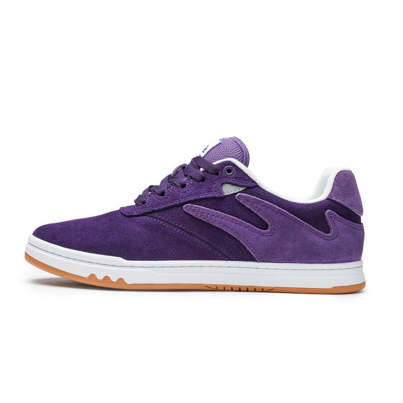 GOLUCK Ant Collection Box Suede Low top Skateboard Shoes Unisex Violet
