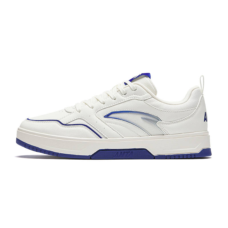 Anta Classic Lightweight, White Sneakers Slip Resistant Cushioning Lightweight Height Increasing Low top
