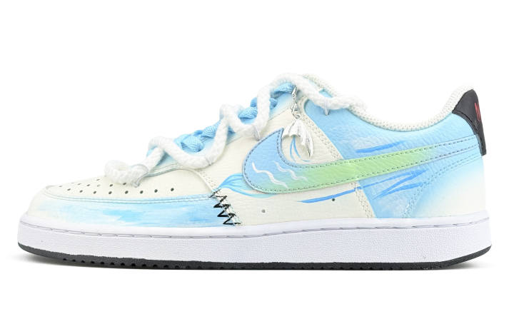 Nike Nike Court Vision 1 SSS Manufacturing, Tide Shadow Painting Abrasion Resistant Low top Skateboard Shoes Men's