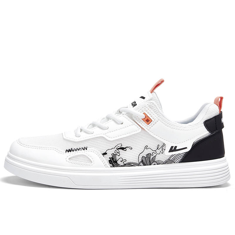 WARRIOR Warrior Mesh Low top Skateboard Shoes Men's White Black