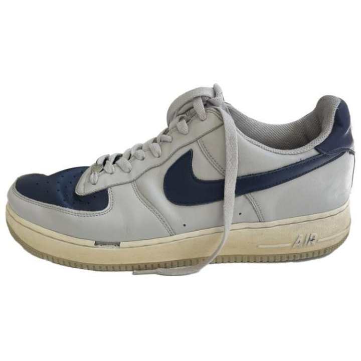 Nike Nike Air Force 1 Slip Resistant Abrasion Resistant Low top Skateboard Shoes Unisex Blue